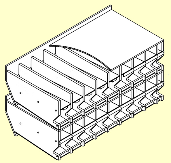S362 Rack Plans for 3-5/8 inch to 4-1/4 inch diameter cans